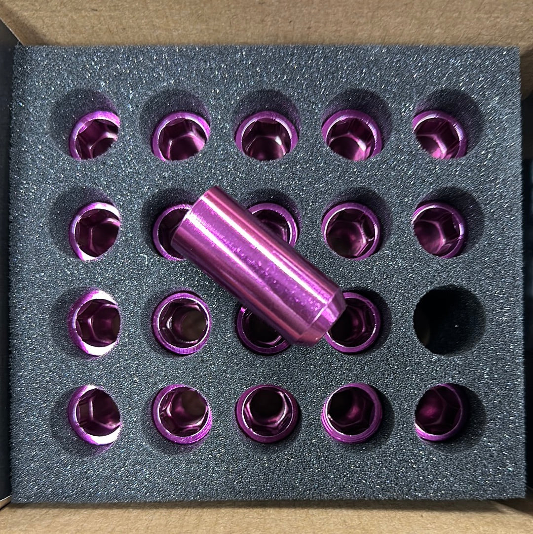 NNR 48mm inner hex lug nuts 12x1.5 pink NNR-LN-IH481215PK