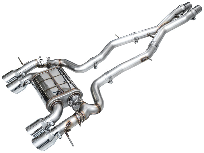 AWE Tuning 23-24 BMW G87 M2 SwitchPath Edition Exhaust - Chrome Silver Tips 3025-42487