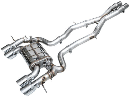 AWE Tuning 23-24 BMW G87 M2 SwitchPath Edition Exhaust - Chrome Silver Tips 3025-42487