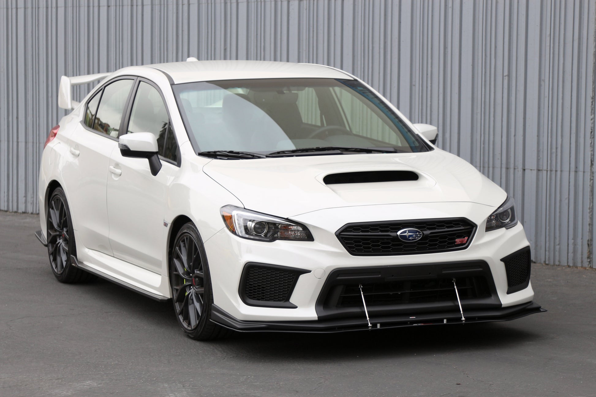 Subaru WRX/ STI Carbon Fiber Wind Splitter w/ Rods 2018-2021 (OEM Lip)