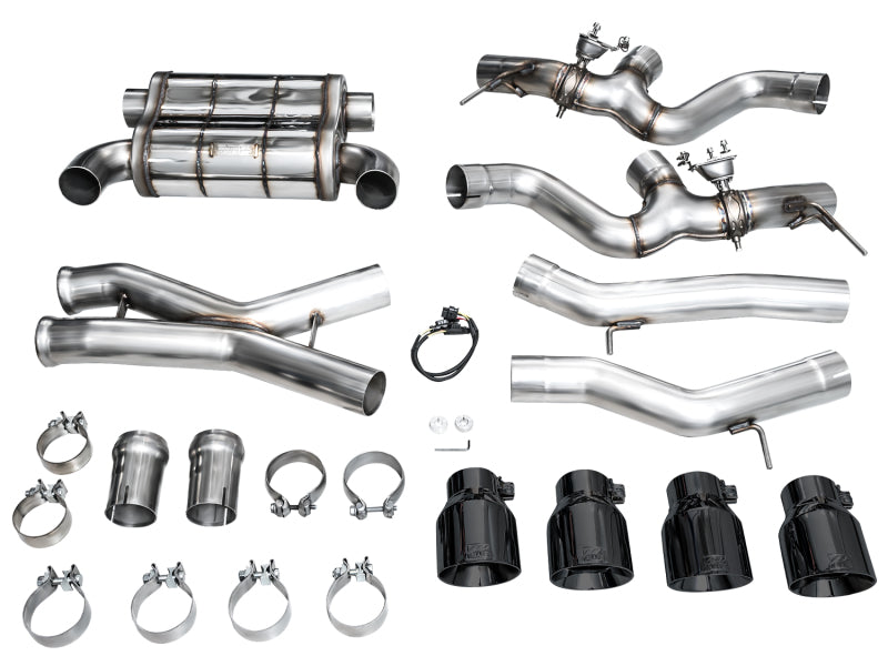 AWE Tuning 23-24 BMW G87 M2 SwitchPath Edition Exhaust - Diamond Black Tips 3025-43487