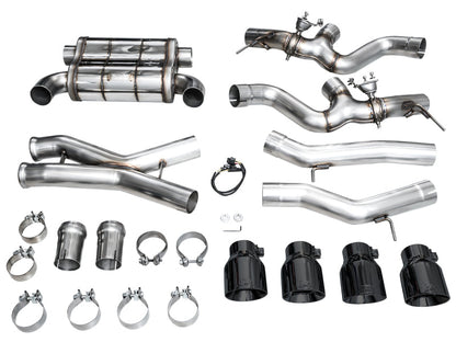 AWE Tuning 23-24 BMW G87 M2 SwitchPath Edition Exhaust - Diamond Black Tips 3025-43487