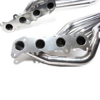 BBK 18560 1-7/8 Long Tube Headers Polished Silver Ceramic 11-23 Ford Mustang GT, 16-20 GT350 5.2