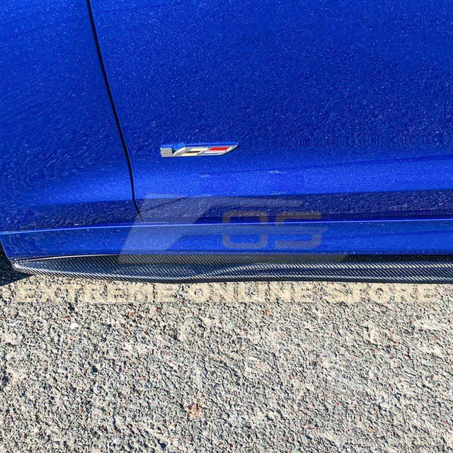 2016-19 Cadillac ATS-V Carbon Fiber Side Skirts Rocker Panels