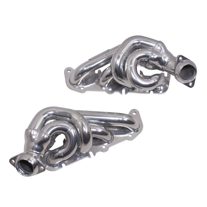 Ford F150 5.0 Coyote 1-3/4 Shorty Tuned Length Exhaust Headers Polished Silver Ceramic 11-14