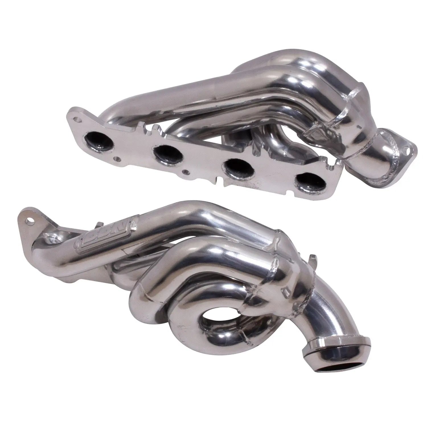 Ford F150 5.0 Coyote 1-3/4 Shorty Tuned Length Exhaust Headers Polished Silver Ceramic 11-14