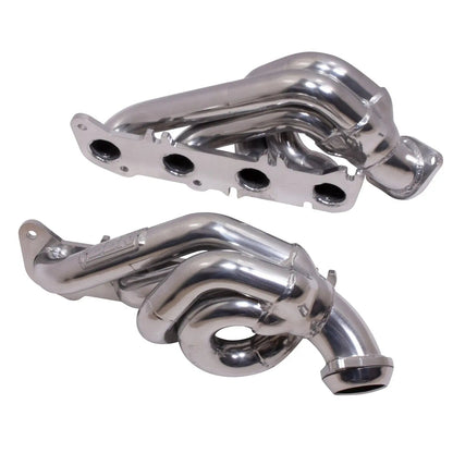 Ford F150 5.0 Coyote 1-3/4 Shorty Tuned Length Exhaust Headers Polished Silver Ceramic 11-14