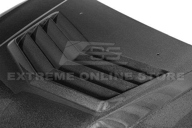 2009-15 Cadillac CTS-V Carbon Fiber Middle Vented Front Bumper Hood