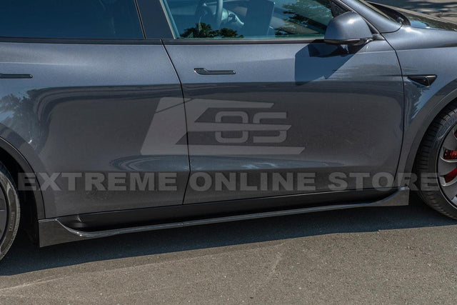 2020-Up Tesla Model Y Front Splitter Lip & Side Skirt