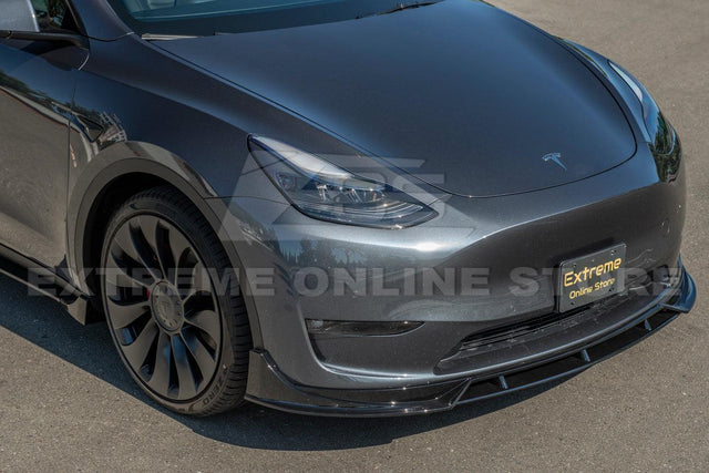 2020-Up Tesla Model Y Front Splitter Lip & Side Skirt