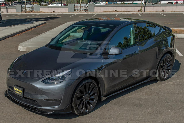 2020-Up Tesla Model Y Front Splitter Lip & Side Skirt