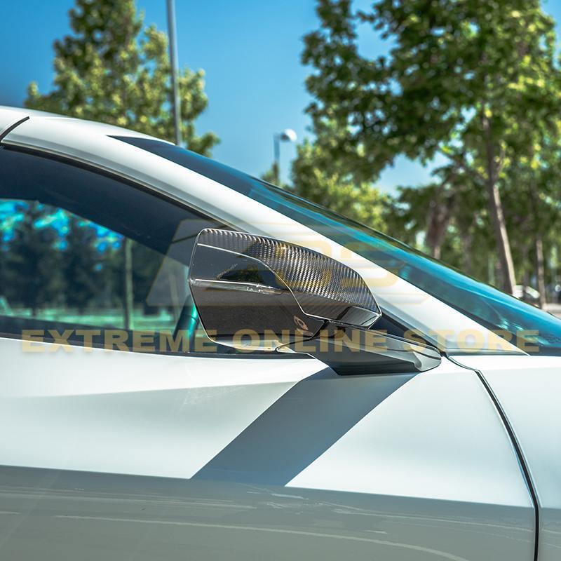 Corvette C8 Carbon Fiber Upper Mirror Covers