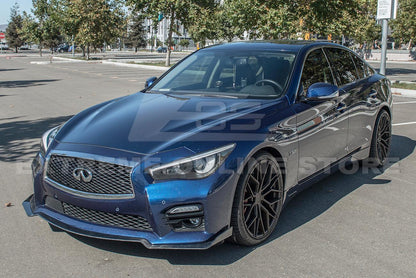 2014-17 Infiniti Q50 Sport Carbon Fiber Front Bumper Lip Splitter