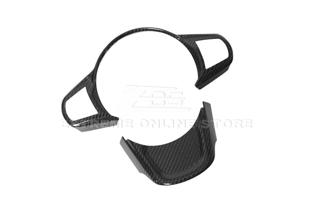 2020-Up Toyota Supra Carbon Fiber Steering Wheel Trim Cover