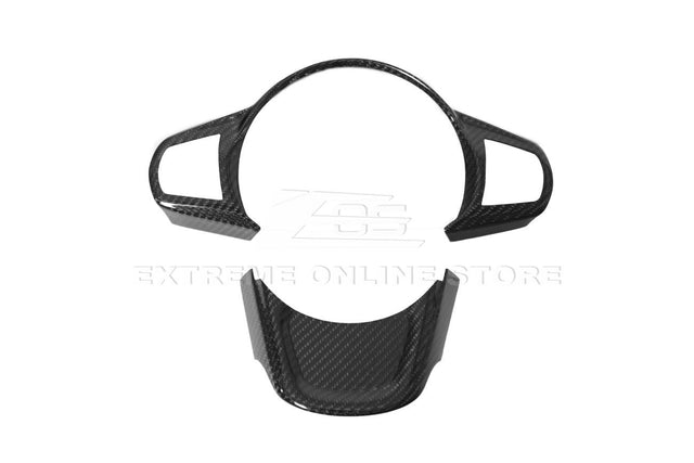 2020-Up Toyota Supra Carbon Fiber Steering Wheel Trim Cover