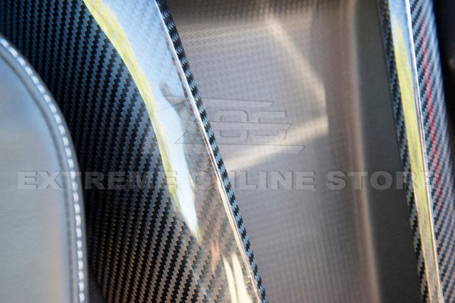 Chevrolet Corvette C8 Carbon Fiber Waterfall Console Cover