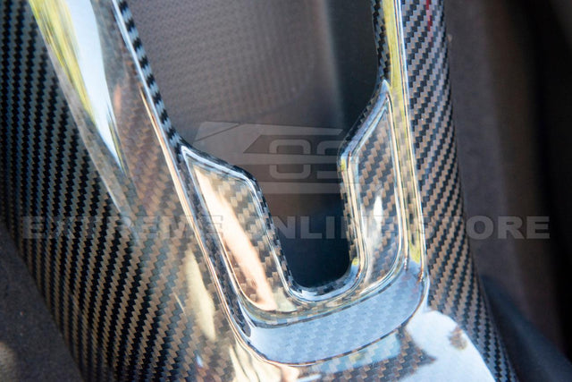 Chevrolet Corvette C8 Carbon Fiber Waterfall Console Cover