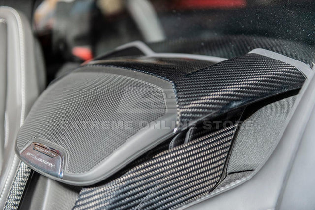 Chevrolet Corvette C8 Carbon Fiber Waterfall Console Cover