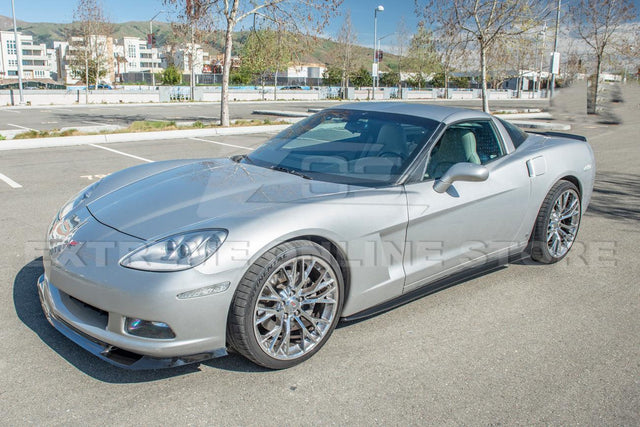 Corvette C6 Base | ZR1 Conversion Front Splitter Lip & Side Skirts Rocker Panels