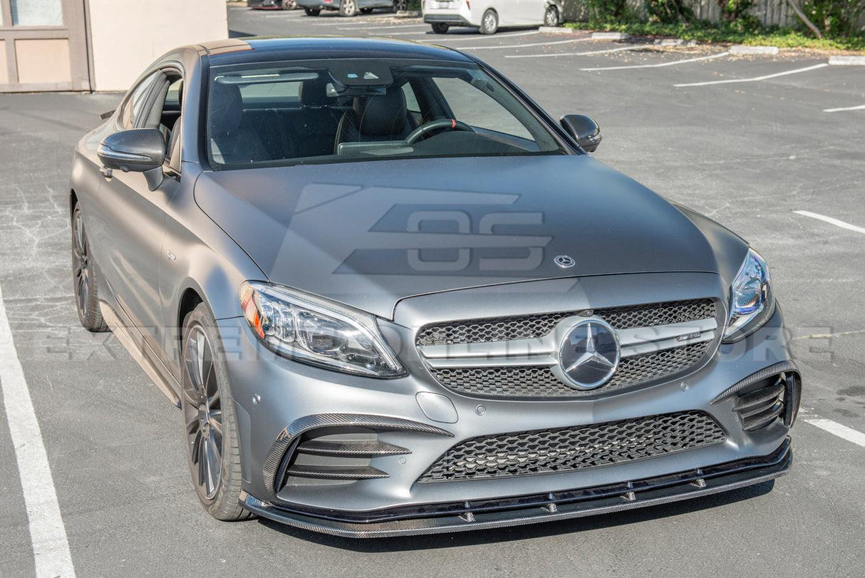 2019-Up Mercedes-Benz C-Class Carbon Fiber Front Splitter Lip