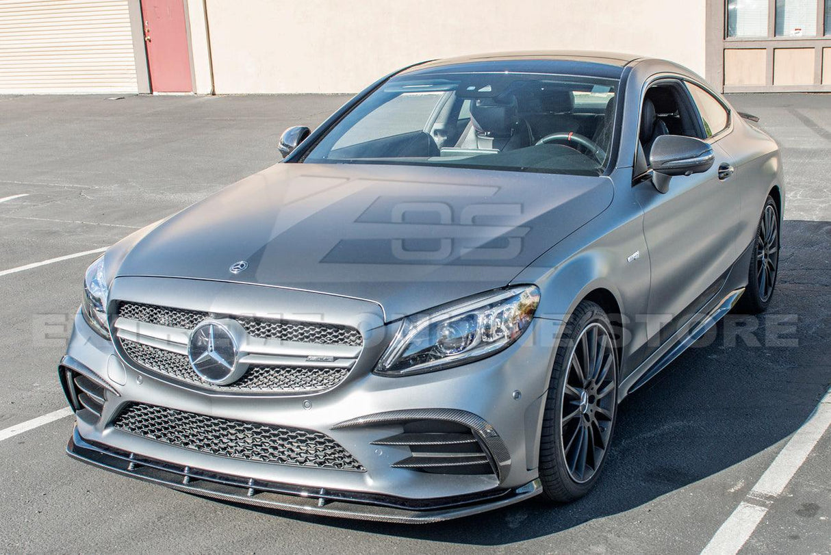 2019-Up Mercedes-Benz C-Class Carbon Fiber Front Splitter Lip