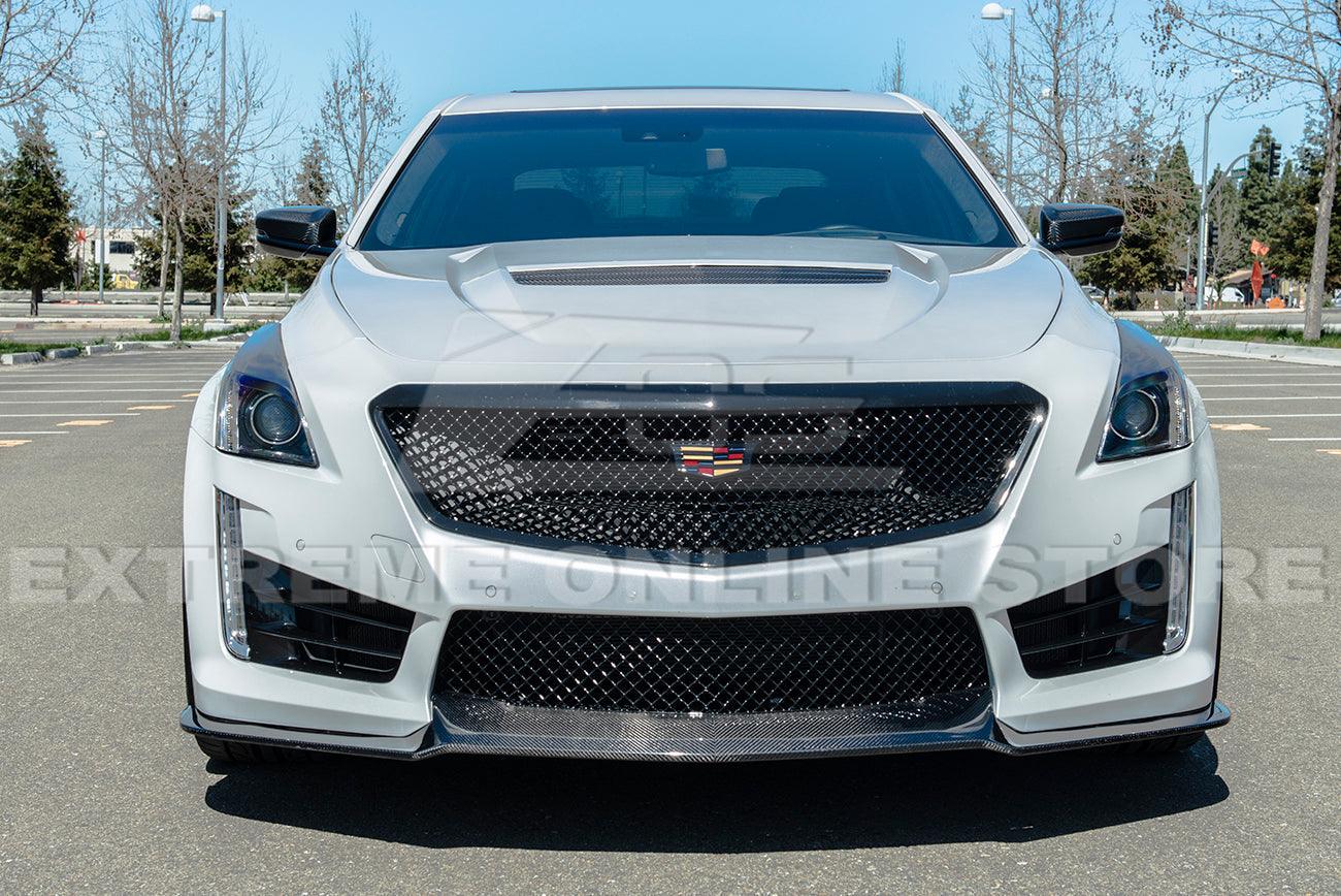2016-19 Cadillac CTS-V Carbon Fiber Front Splitter & Side Wheel