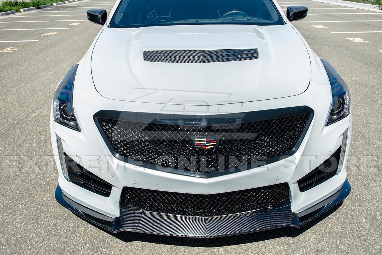 2016-19 Cadillac CTS-V Carbon Fiber Front Splitter & Side Wheel