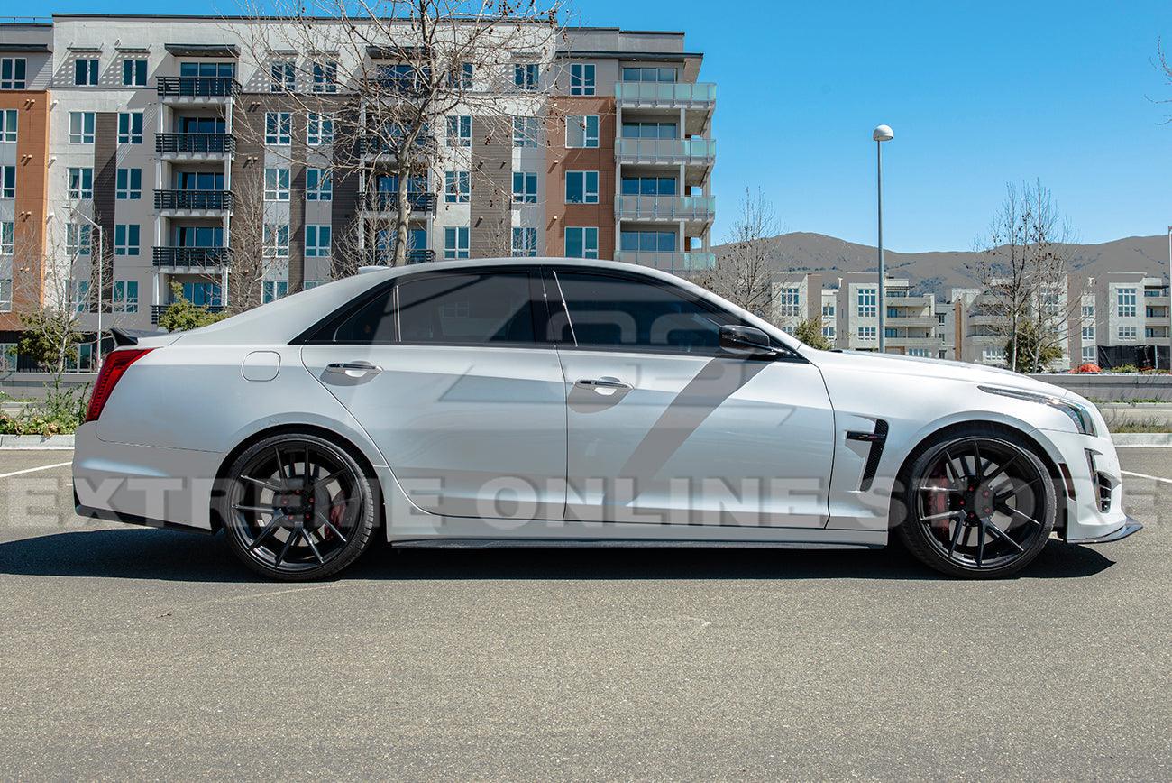 2016-19 Cadillac CTS-V Carbon Fiber Front Splitter & Side Wheel