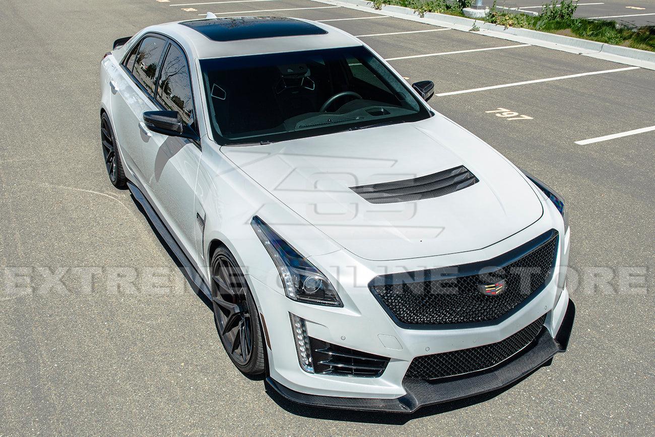 2016-19 Cadillac CTS-V Carbon Fiber Front Splitter & Side Wheel