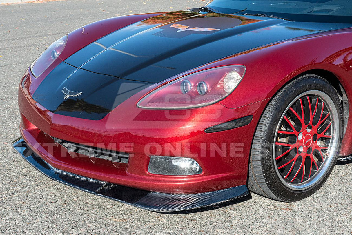 Corvette C6 Base Model Extended Front Splitter Lip & Side Skirts Rocker Panels - Revline Performance