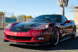 Corvette C6 Base Model Extended Front Splitter Lip & Side Skirts Rocker Panels - Revline Performance