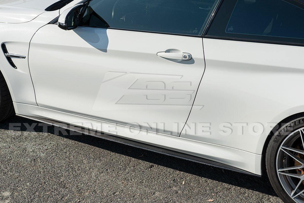 2014-20 BMW F82 M4 Carbon Fiber Side Skirts Rocker Panels