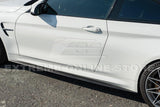 2014-20 BMW F82 M4 Carbon Fiber Side Skirts Rocker Panels