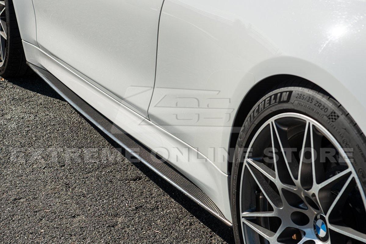 2014-20 BMW F82 M4 Carbon Fiber Side Skirts Rocker Panels