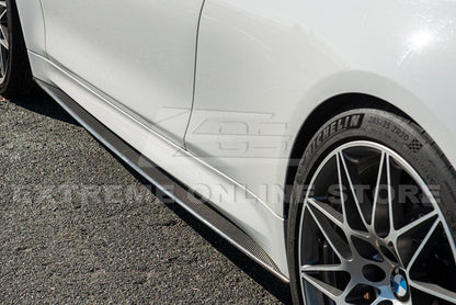 2014-20 BMW F82 M4 Carbon Fiber Side Skirts Rocker Panels