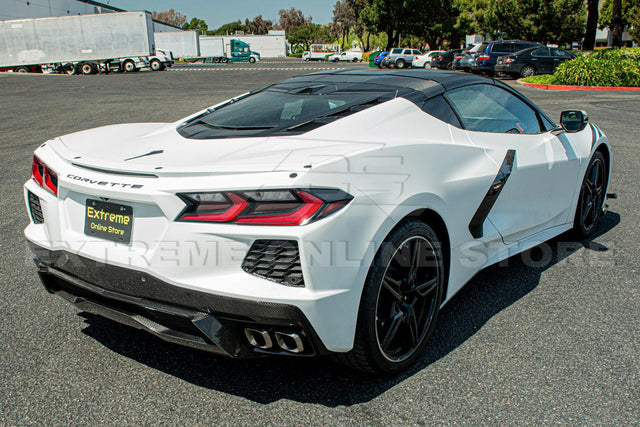 Chevrolet Corvette C8 Carbon Fiber Rear Grill Trim Cover