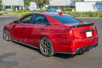 2016-19 Cadillac CTS-V Carbon Fiber Rear Valance Diffuser Lip Cover