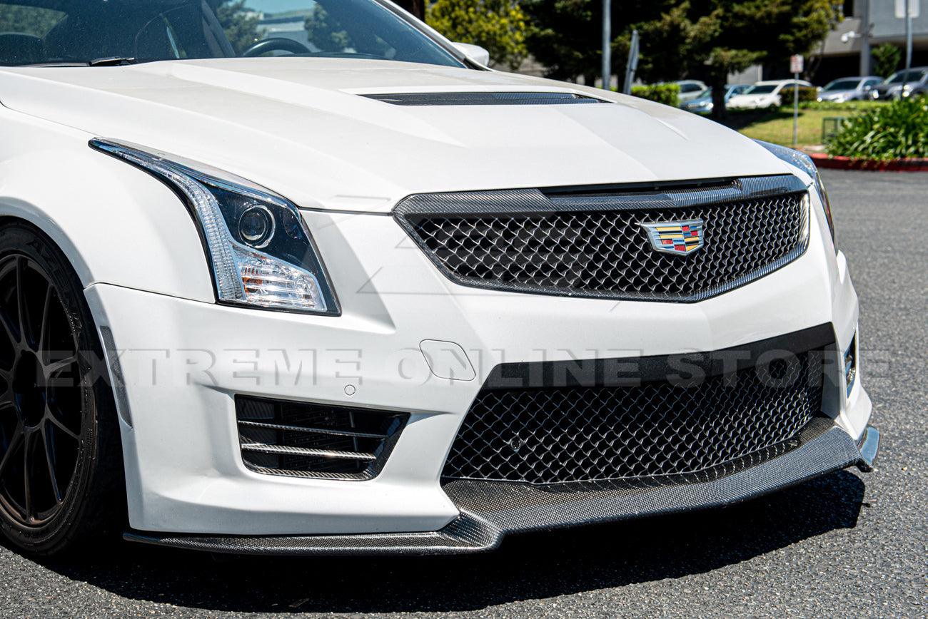 2016-19 Cadillac ATS-V Carbon Fiber Front Grille Accent Bezel Insert