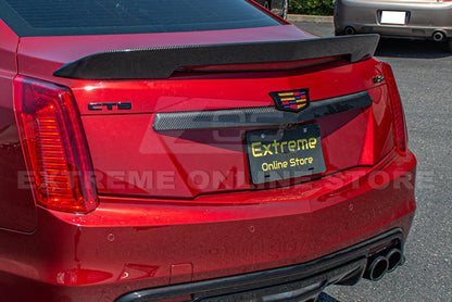 2016-19 Cadillac CTS-V Carbon Fiber Rear Deck Lid Center Applique Trunk Insert