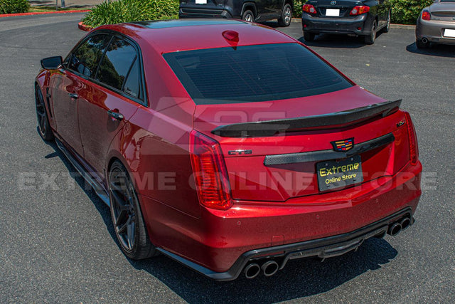 2016-19 Cadillac CTS-V Carbon Fiber Rear Deck Lid Center Applique Trunk Insert