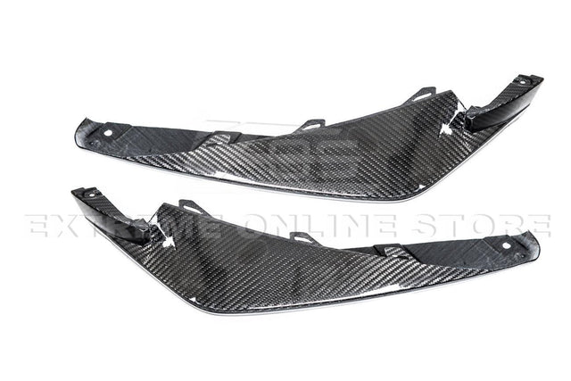 21-Up BMW G82 G83 M4 Carbon Fiber Extended Front Side Splitter