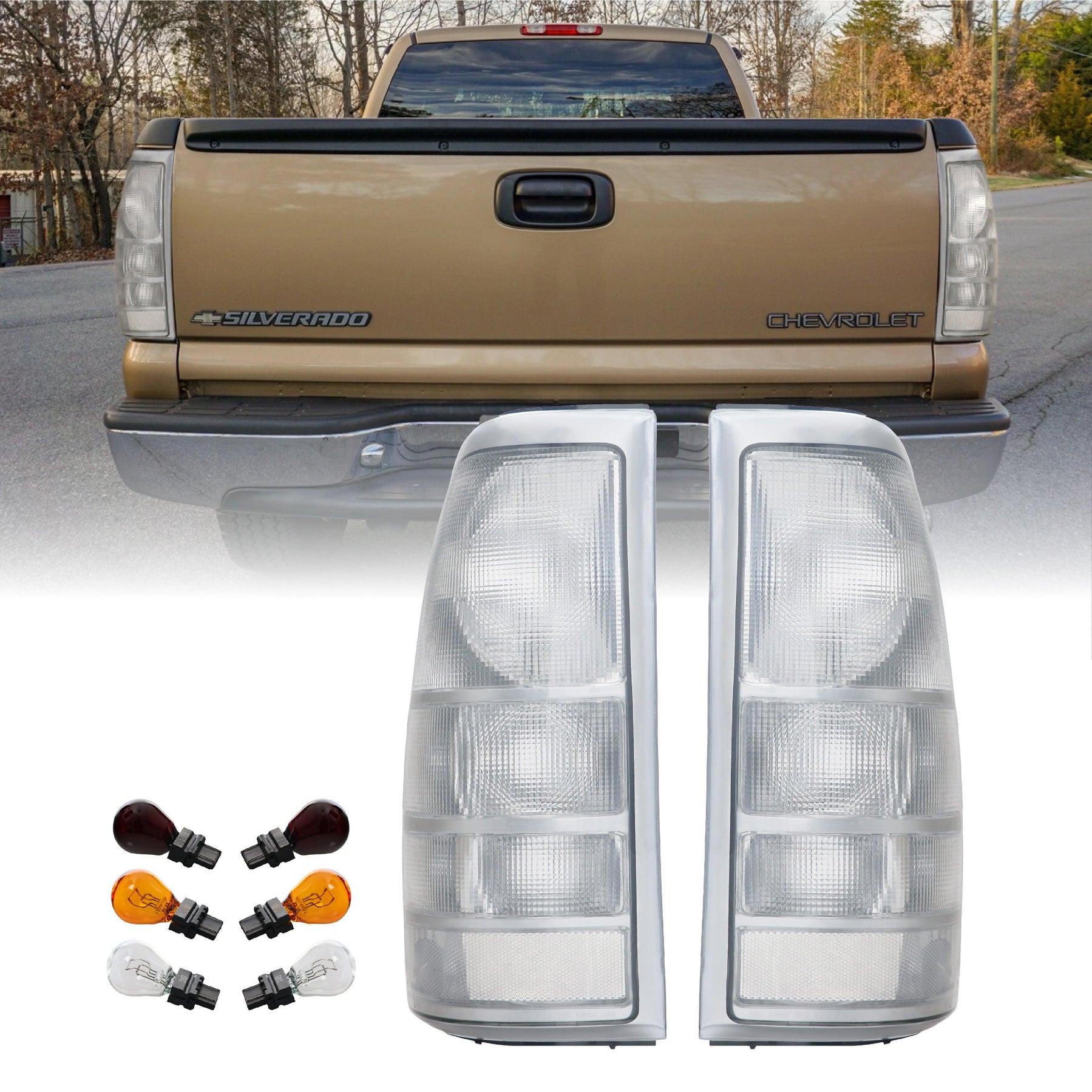 1999-2002 Chevrolet Silverado 19992007 Gmc Sierra Tail Lights