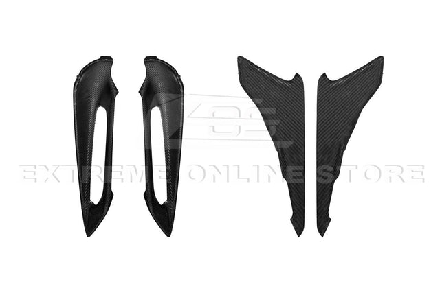 Chevrolet Corvette C8 Carbon Fiber Window Switch Trim & Pillar Panel Cover