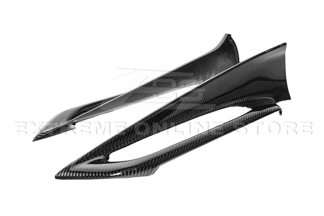 Chevrolet Corvette C8 Carbon Fiber Window Switch Trim & Pillar Panel Cover