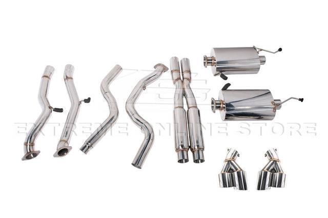 2016-PRESENT CHEVROLET CAMARO V8 COUPE QUAD TIPS CAT BACK EXHAUST