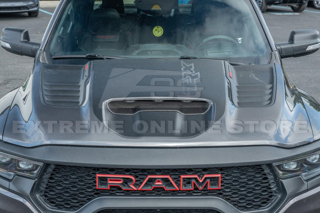 2019-Up Ram 1500 TRX Carbon Fiber Front Air Intake Hood Scoop