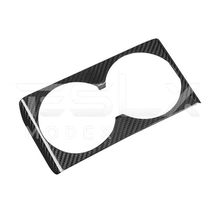 2024-Up Tesla Model 3 Carbon Fiber Interior Water Cup Frame