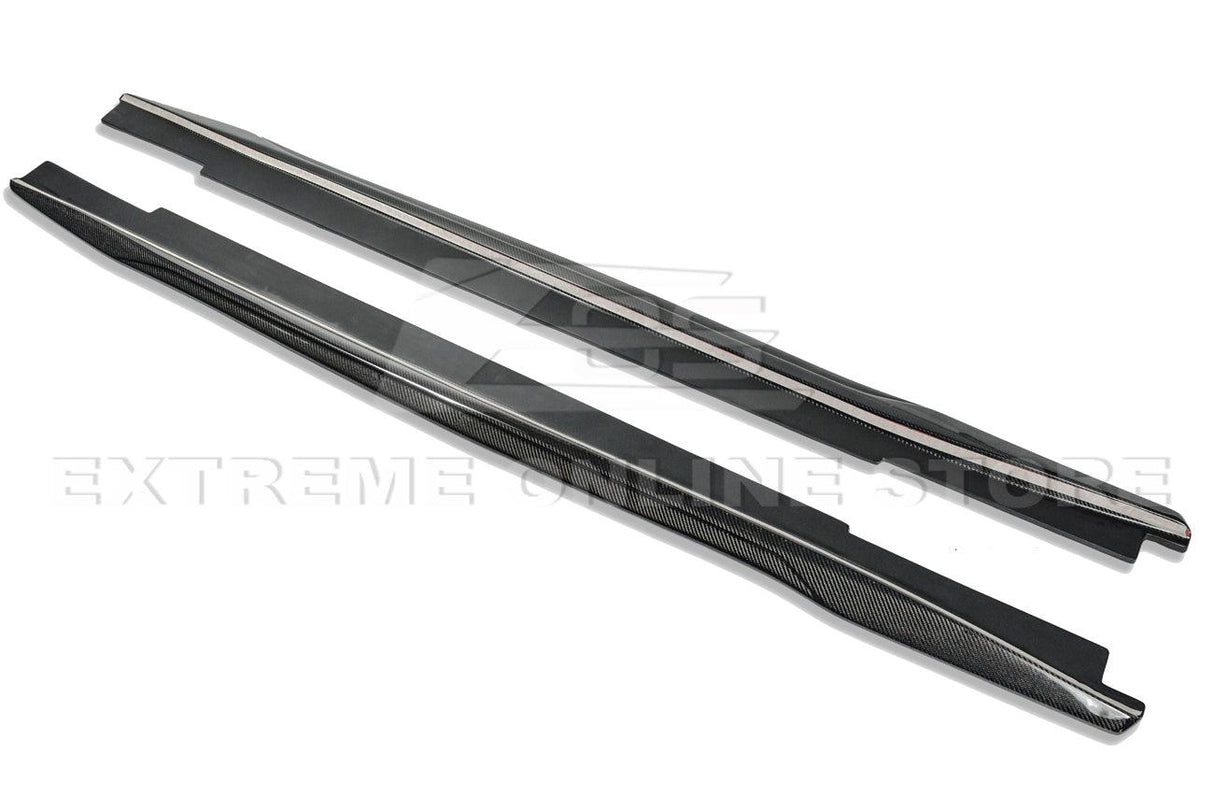 2016-Present Cadillac CTS-V Carbon Fiber Front Splitter Wheel Arch& Side Skirts Rockerst