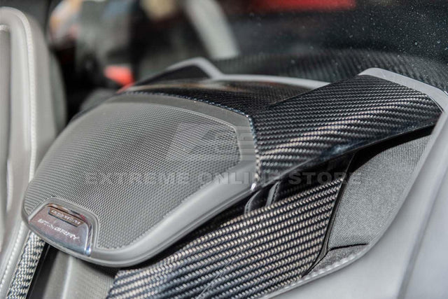 Chevrolet Corvette C8 Carbon Fiber Waterfall Console Cover