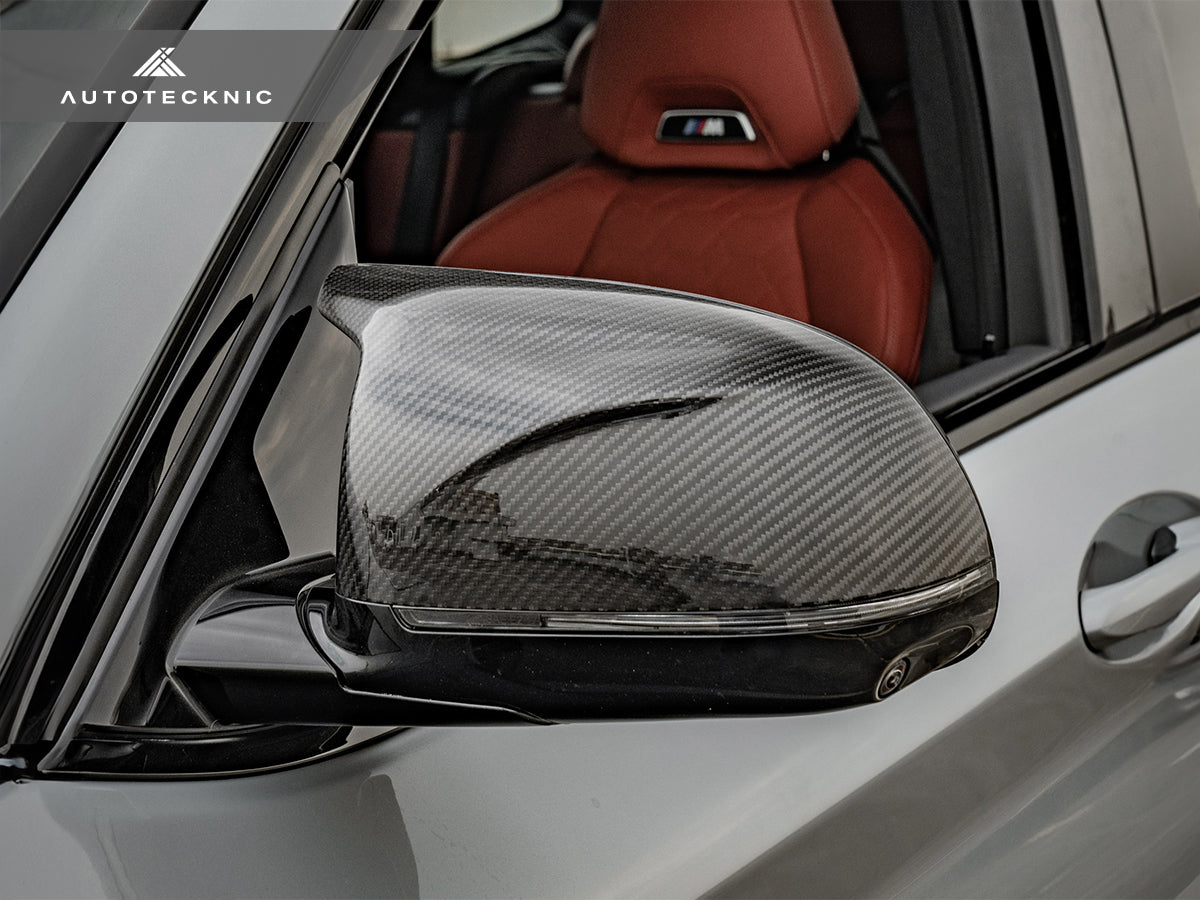 AutoTecknic Replacement Dry Carbon Mirror Covers - G01 X3 M40i LCI | G02 X4 M40i LCI